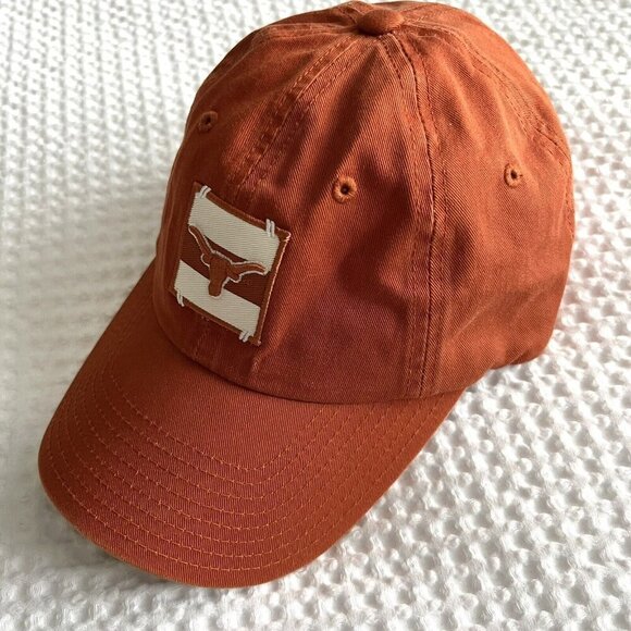 UT Austin Longhorns Baseball Cap Burnt Orange And White Logo Collegiate Line - Picture 3 of 7
